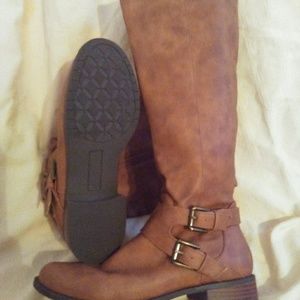 Womens Tan Riding Boots Size 7M